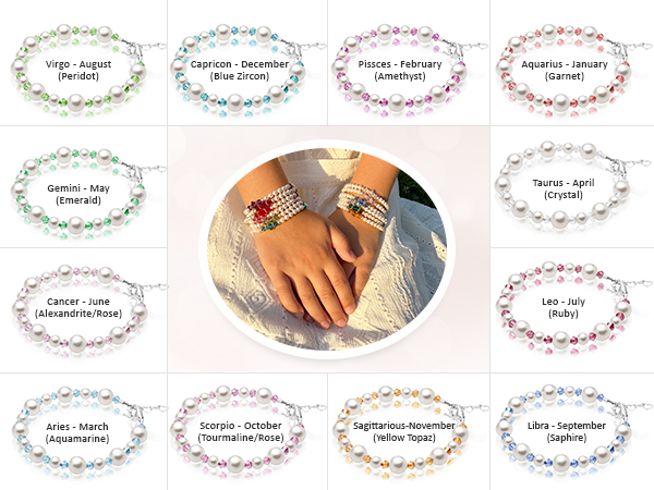 Bay Crystals Teenage Girl, White Pearl Bracelet, Birthday Girl Gifts, Girls Jewelry