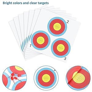 三靶心打靶纸细节小图1