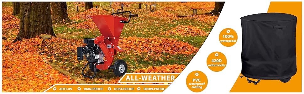 Amazon.com : Aaaspark Waterproof Heavy-Duty Wood Chipper
