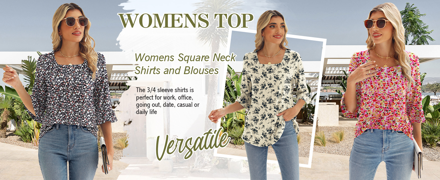 womens floral tops and blouses