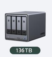 UGREEN NASync DXP4800 Plus 4ベイNAS UGREEN 4ベイ NASストレージ - 136TB超大容量と高速10GbE転送
