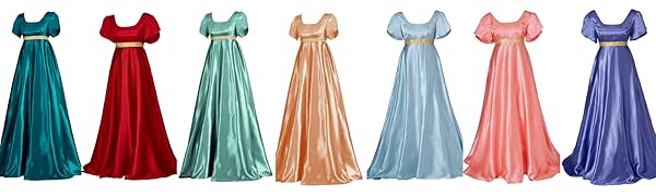 Bridgerton Kate Costume Dress Regency Dress Women&#39;s Jane Austen Empire Tea Party Ball Gown