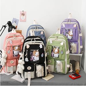 5PCS Kawaii Backpack Set