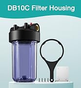 DB10C 10-inch water filter housing clear