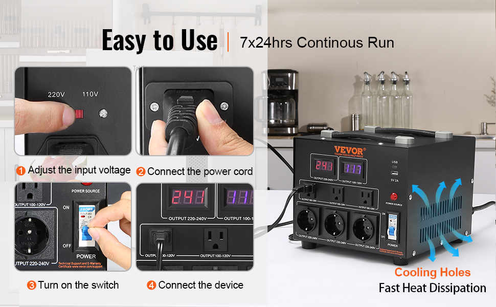 Transformador de 110 V a 220 V