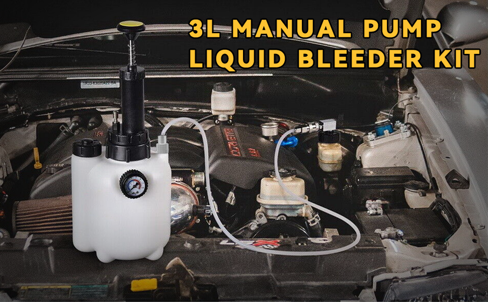 CHGJ 3L Brake Bleed Kit Manual Brake Bleed Fluid Pump and