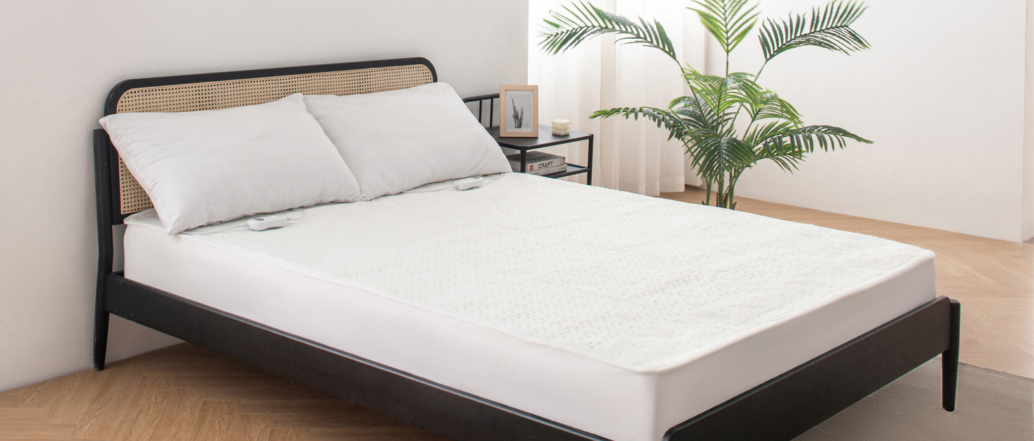 RHEIN HOME Waterproof Multizone Electric Blanket King Size Dual