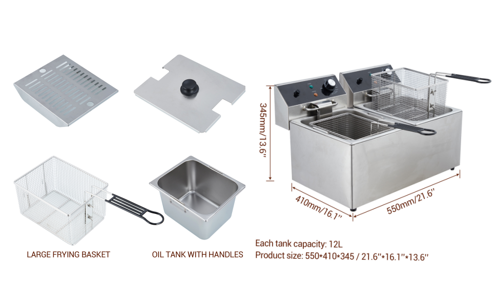 GARVEE Deep Fryer Features and Controls