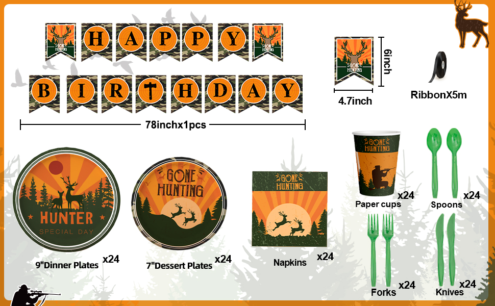 Hunting Birthday Decorations Camo Birthday Decorations Gone