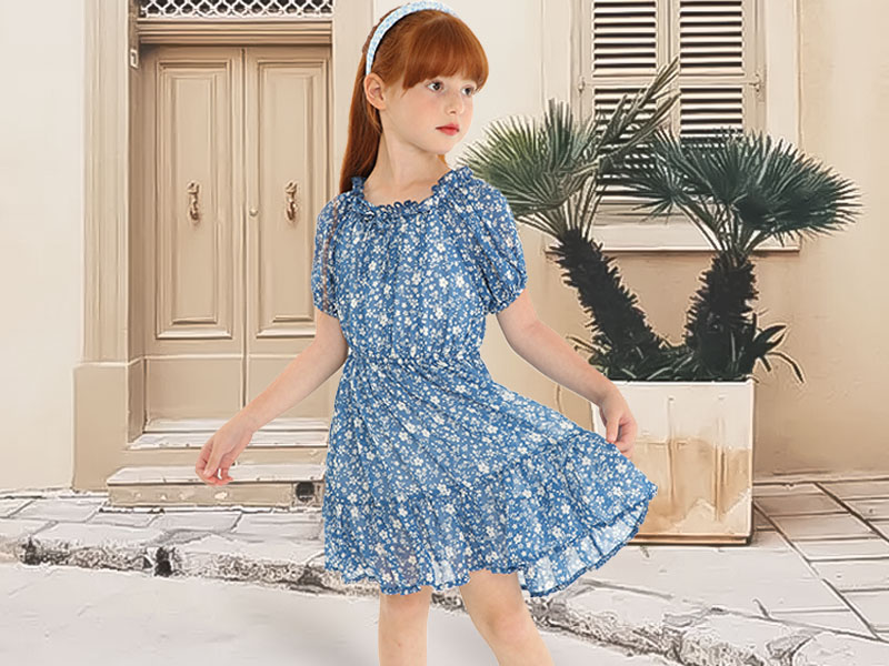Amazon.com: LittleSpring Girls Off Shoulder Beach Dress 4T