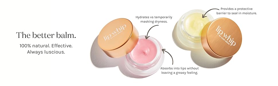the better balm. Kari gran lip whips on a white background