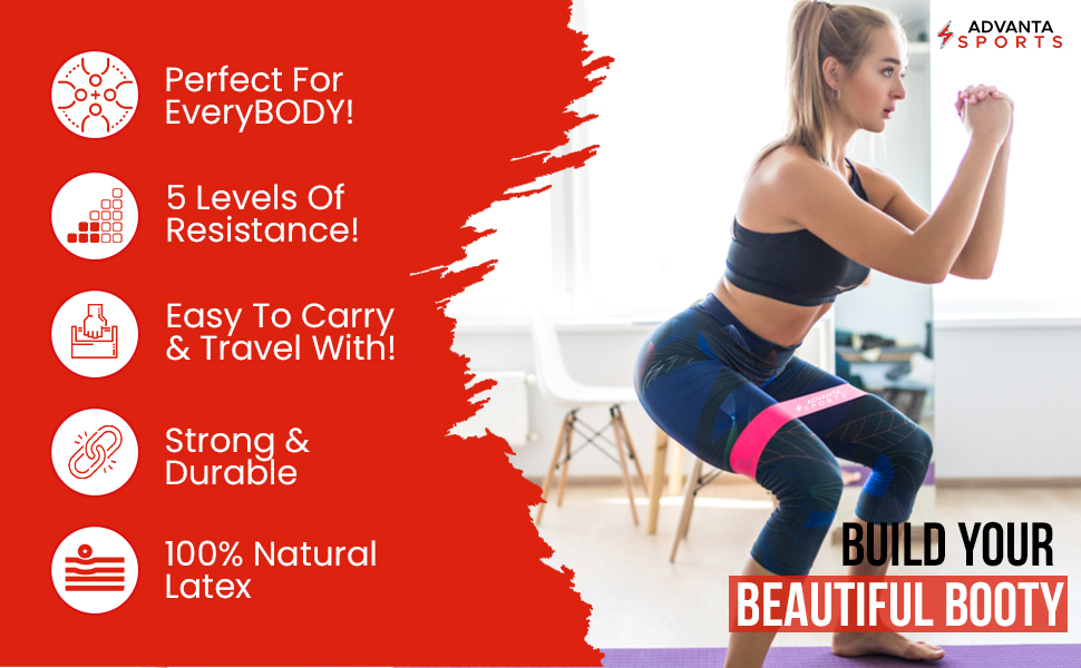 Advanta Sports Resistance Bands Set for Men and Women