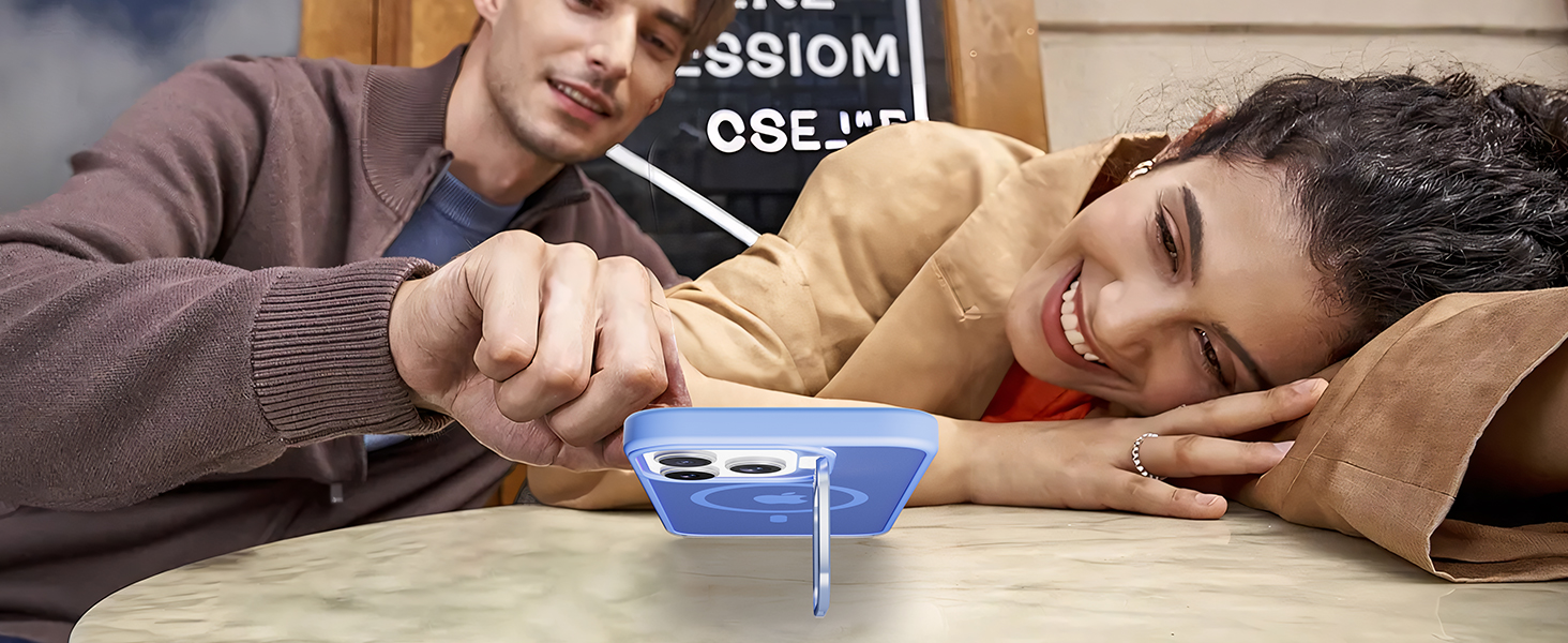 Haireca for iPhone 16 Pro Max Case with Stand, Fit for