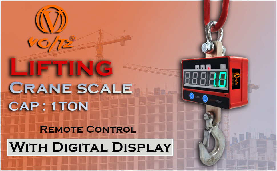 VOLTZ Lifting Crane 1 Ton Digital Crane Scale 2200lb/1000Kg Digital