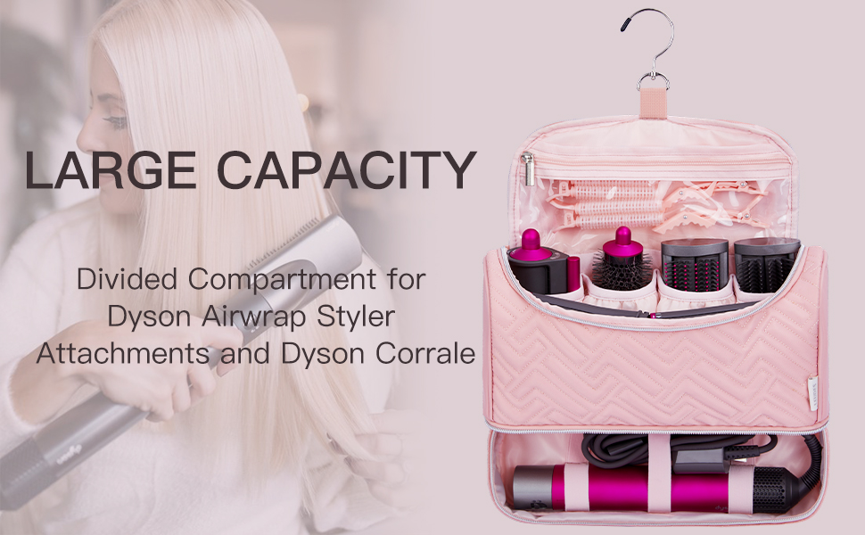 Leudes Travel Case for Dyson Airwrap Holder Hair Styler Organizer for Airwrap