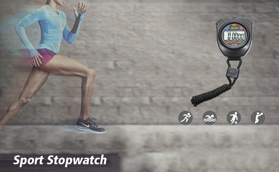 Stopwatches Waterproof Sports Timer with Alarm Feature Digital Handheld