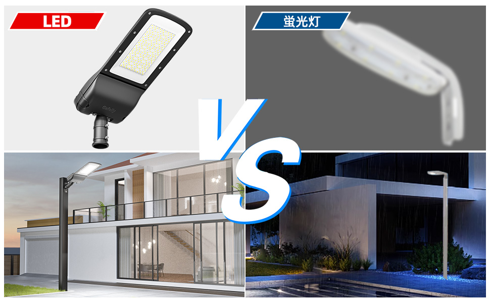Amazon.co.jp: 街灯 300W 68800LM 100V対応 配線式 大型 高輝度
