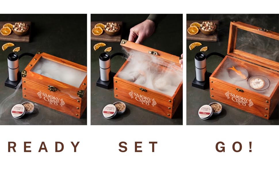 Smoky Crafts Cocktail Smoker Kit Whiskey Smoker Kit with