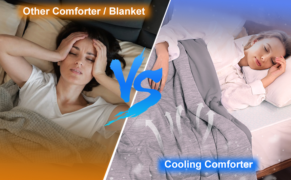 MH MYLUNE HOME Cooling Comforter Twin Size, Cooling Blanket