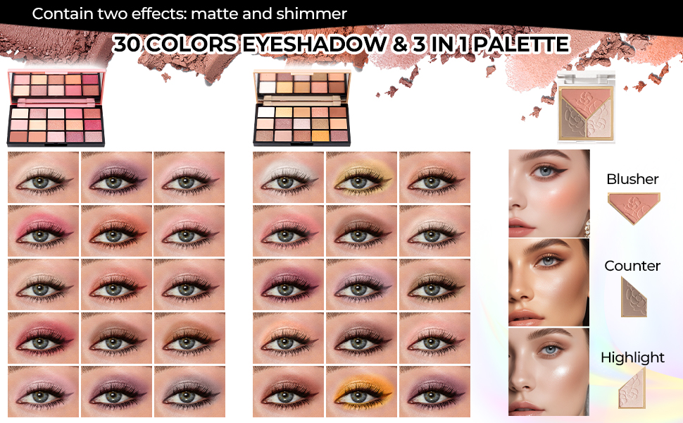 eyeshadow display