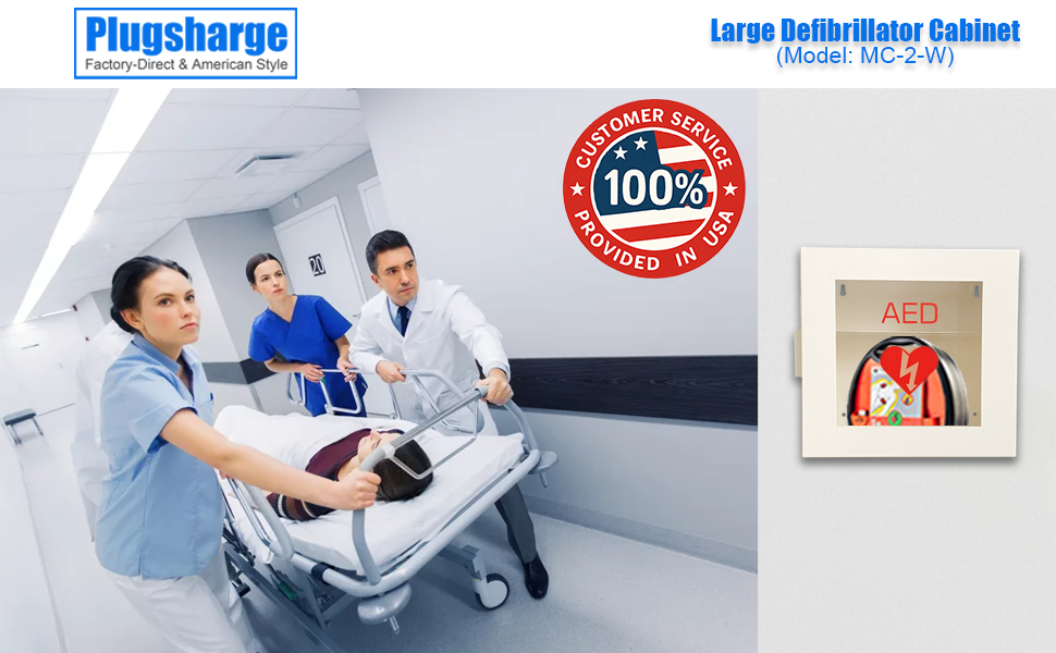 MC-2-W Large Defibrillator Cabinet