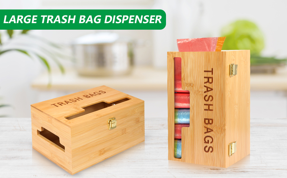 Snpwne Large Trash Bag Dispenser, Kitchen Garbage Bag