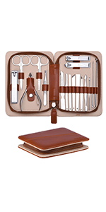 FIXBODY Nail Clipper Set, Professional Manicure Set and Pedicure Kit