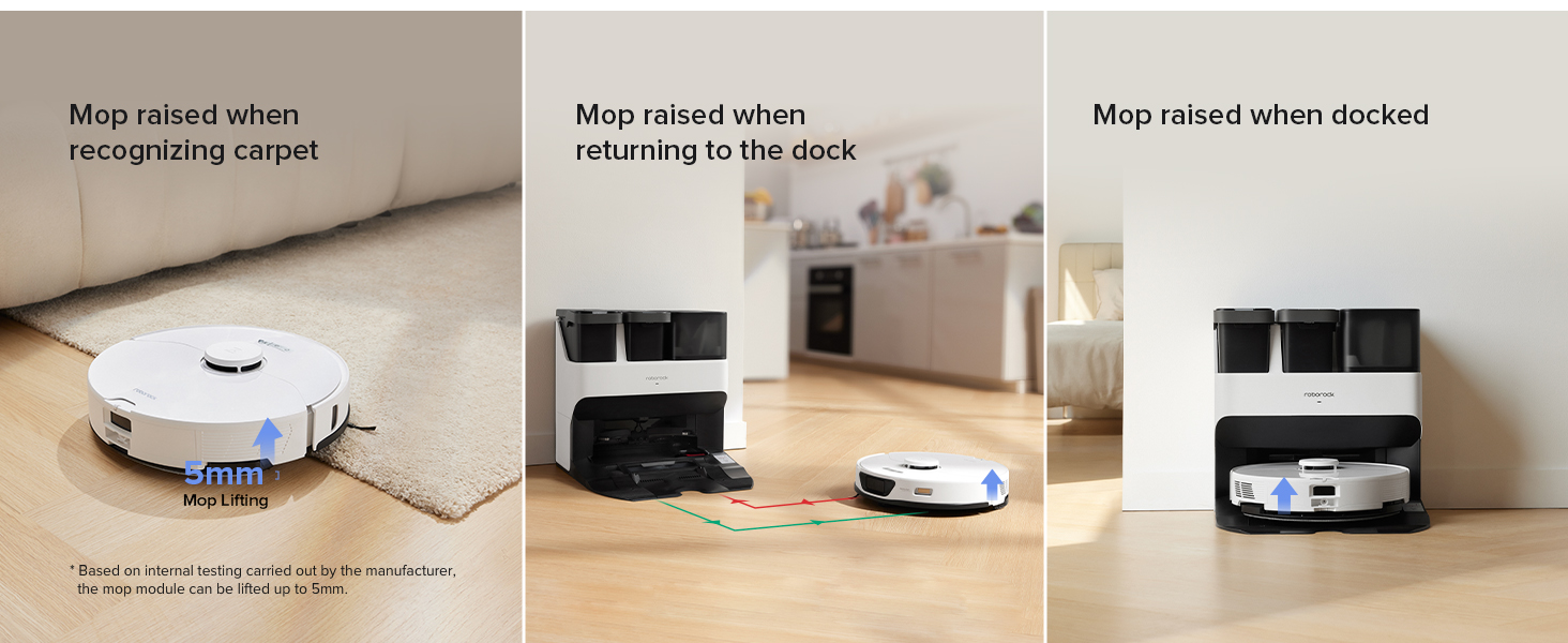 roborock S7 Max Ultra Robot Vacuum and Mop Combo, Auto Mop Drying and Washing, Self