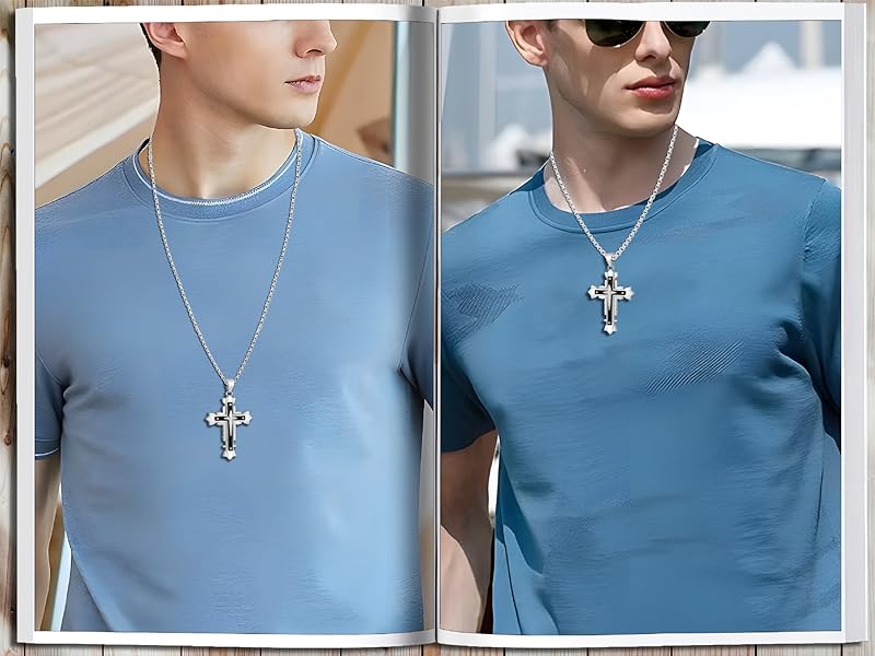 cross necklace for men
