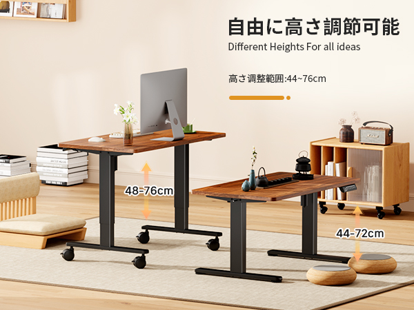 Amazon | GIBBON MOUNTS 昇降デスク ロータイプ 幅88cm×奥行き