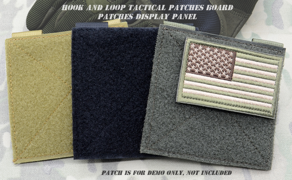 LytHarvest 2 Pieces Tactical Hook and Loop Molle Panel for