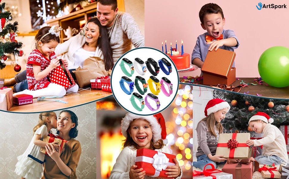 kids smart look LED watch, gift watches for kids boys girls, birthday gift for kids, kids wristband