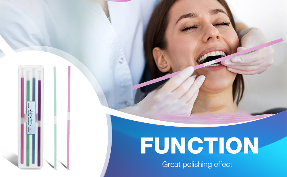 Dental Polishing Strips, 60Pcs/Pack Dental Abrasive Strips Teeth Polishing Finishing