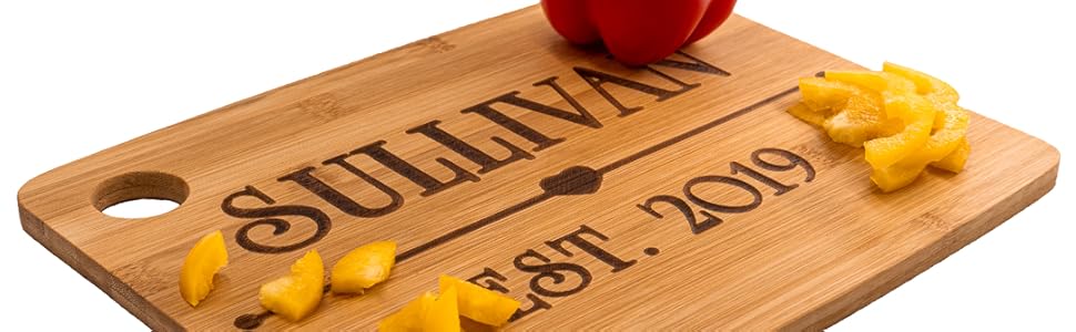 Custom Cutting Board - Heart Design