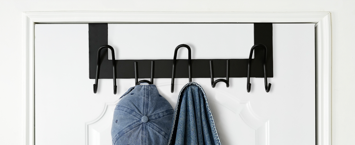 SKOLOO OVER THE DOOR HOOKS BLACK