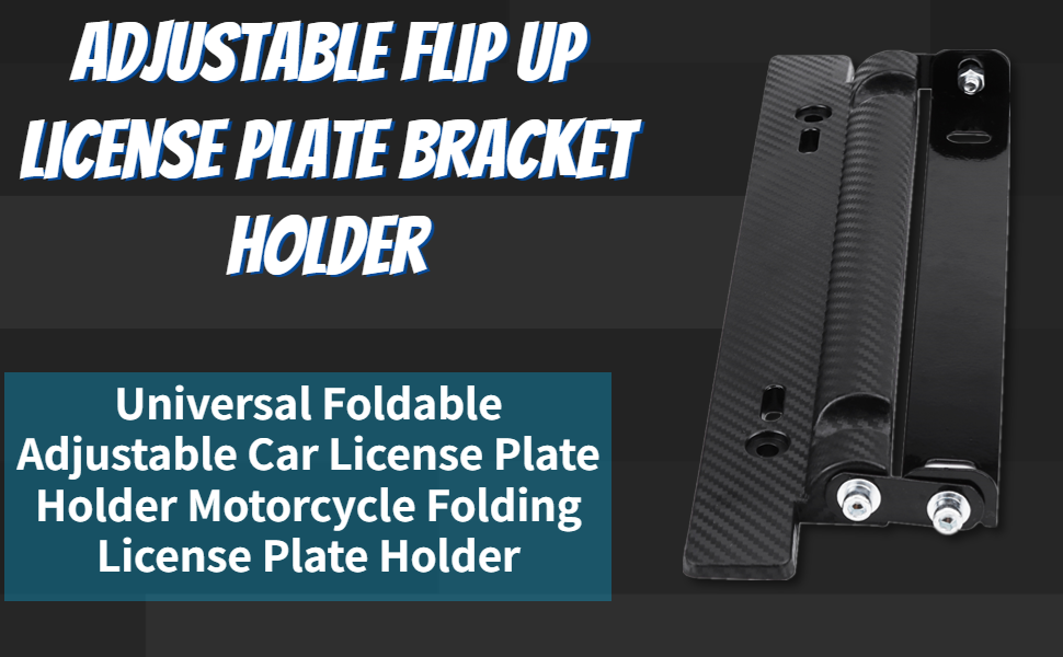 Flip Up License Plate Bracket Holder License Plate Spring