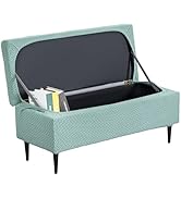 GOSTADY Ottoman Covers, Stretch Folding Storage Stool Slipcover Furniture Protector, Rectangle Be...