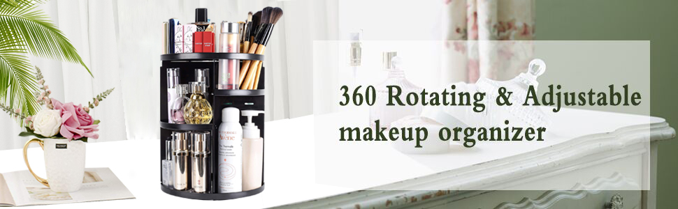 round revolving makeup organiser