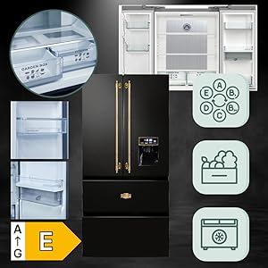 Kaiser KS 80425 Em Lodówka Side-by-Side, 183 cm wysokości