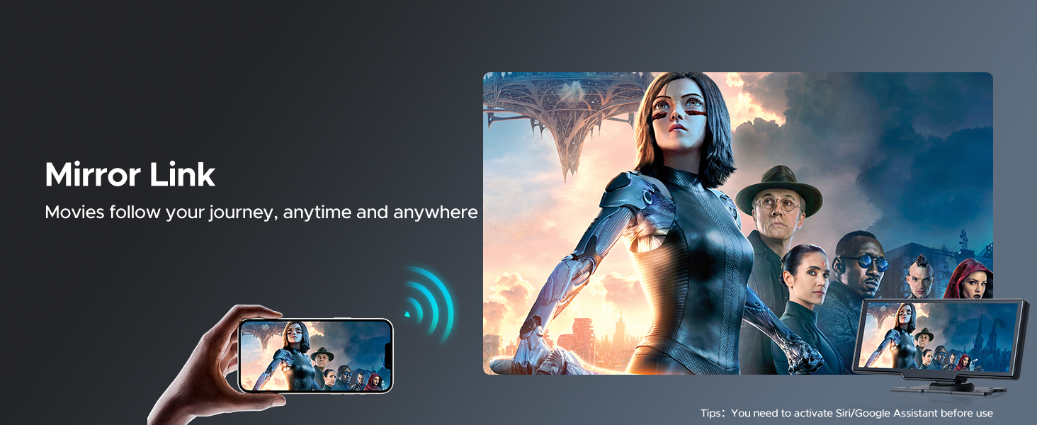carplay screen for car with mirror link