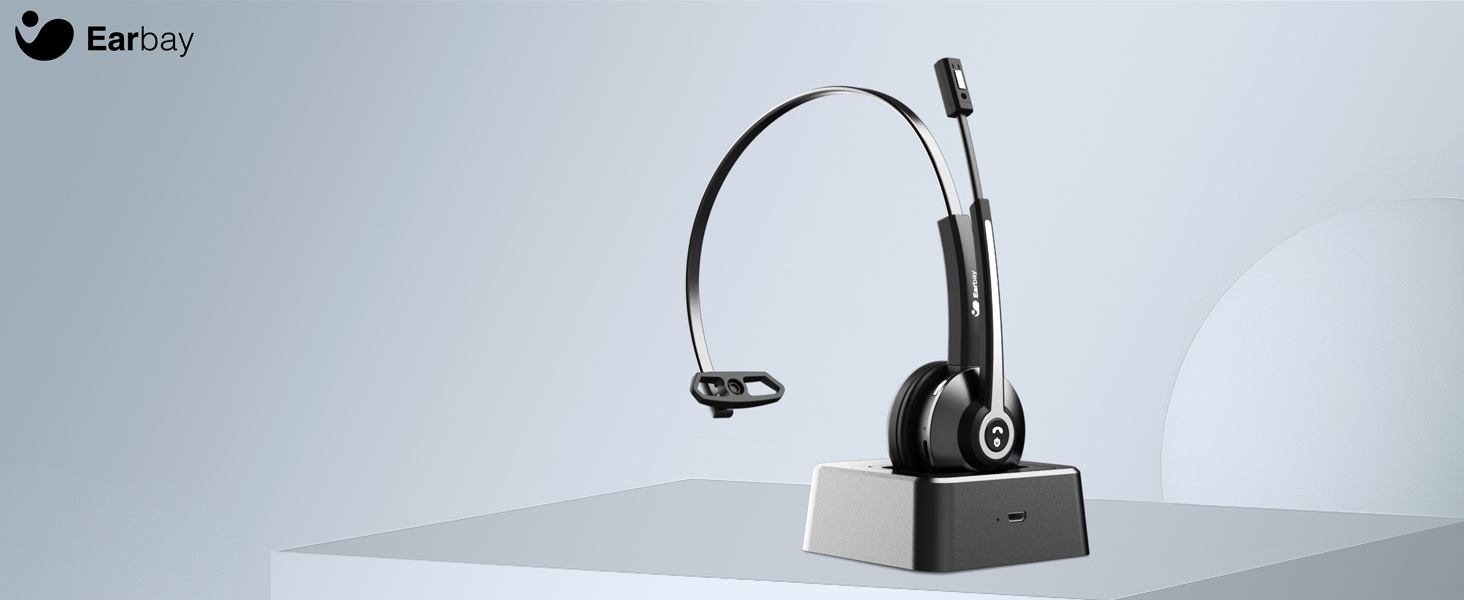 wireless headset with microphone for pc