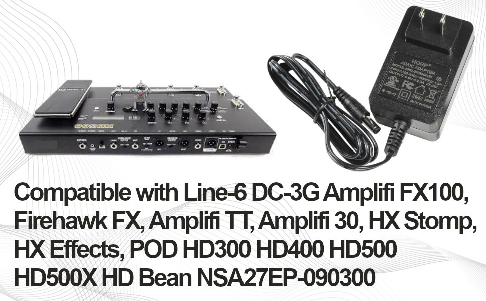 Amazon.com: HQRP 9-Volt AC Adapter Compatible with Line-6 DC