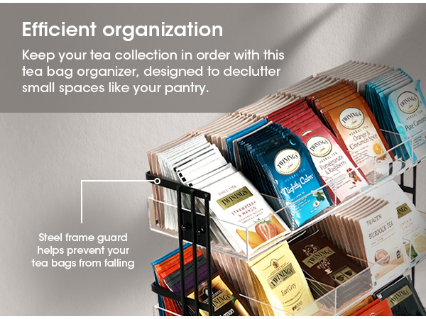 Amazon.com: J JACKCUBE DESIGN Tea Bag Organizer Steel and