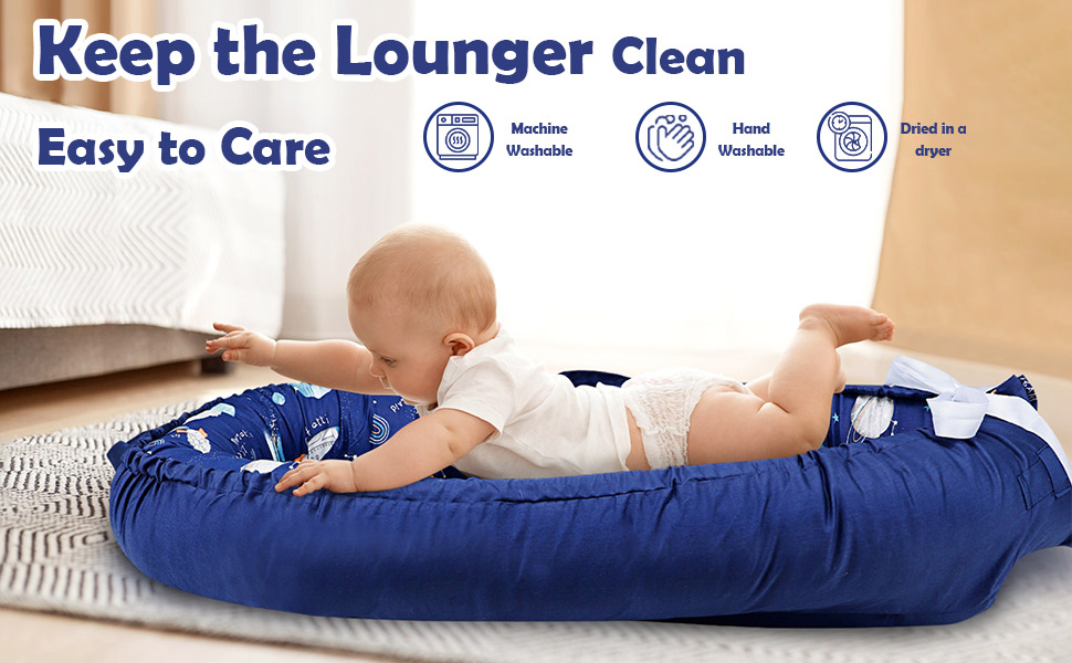 blue baby nest cover