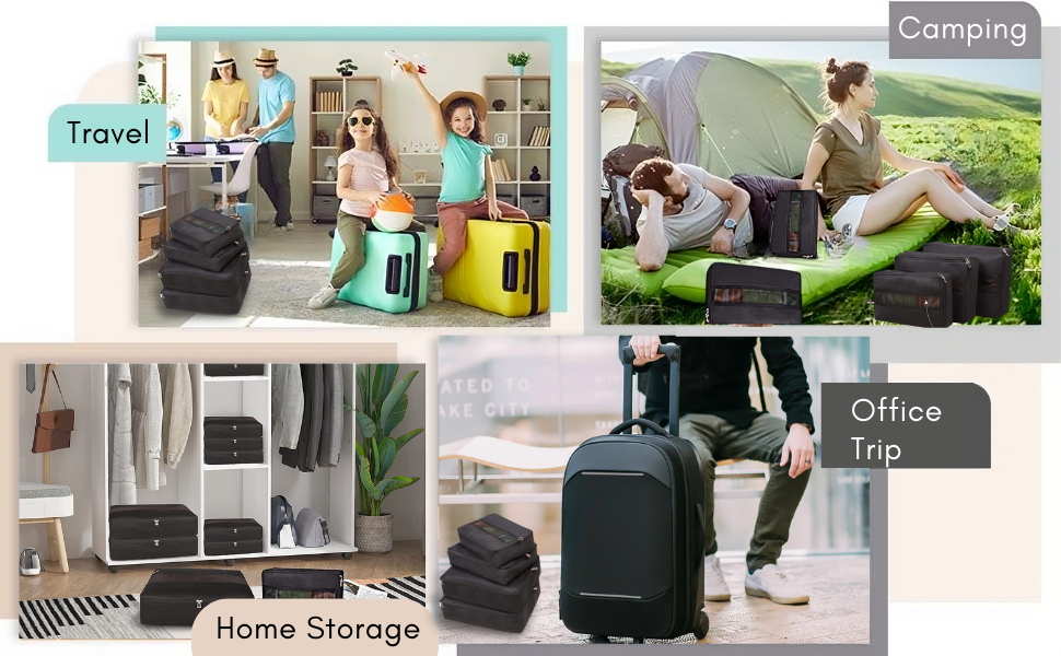 SPN-BFCC Packing Cubes 4 Set Travel Luggage