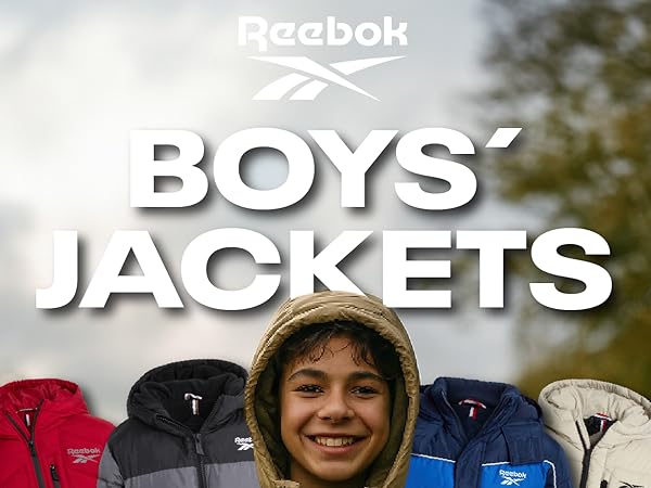 Amazon.com: Reebok Boys Puffer Jacket - Quilted Water and