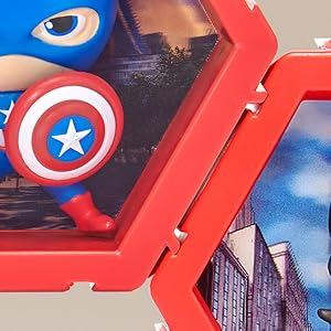 WOW! PODS 4D Marvel Captain America Toy, Unique Connectable & Collectable Bobblehead Figure