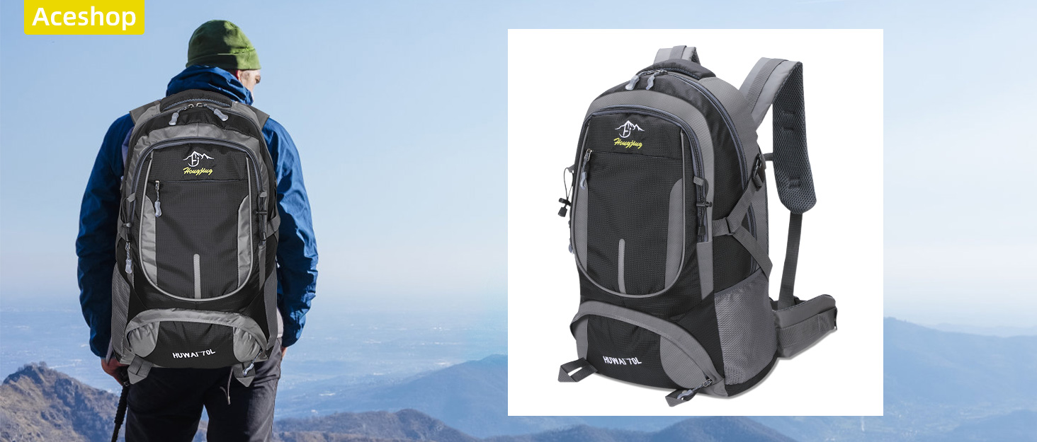 Hiking Backpack Breathable Rucksack Camping Daypack Water Resistant Hiking Backpack