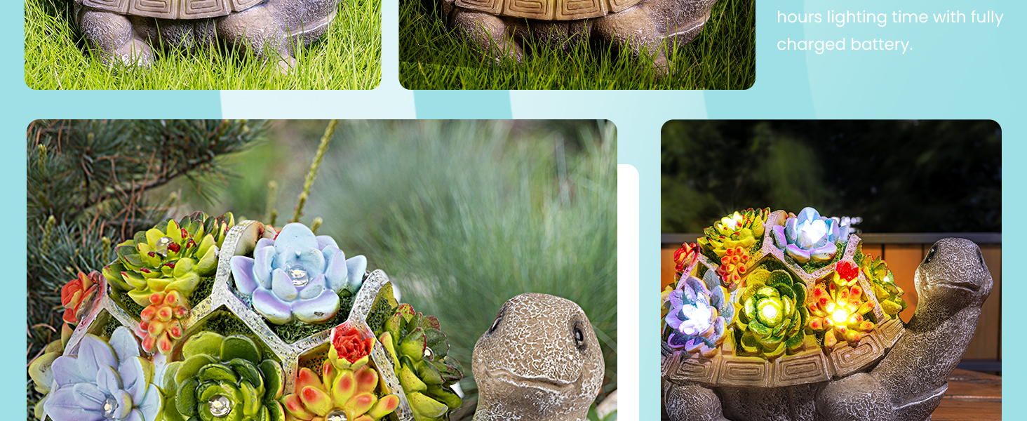 Solar Turtle Garden Ornaments 4