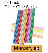 24 pack glitter glue sticks 7*200